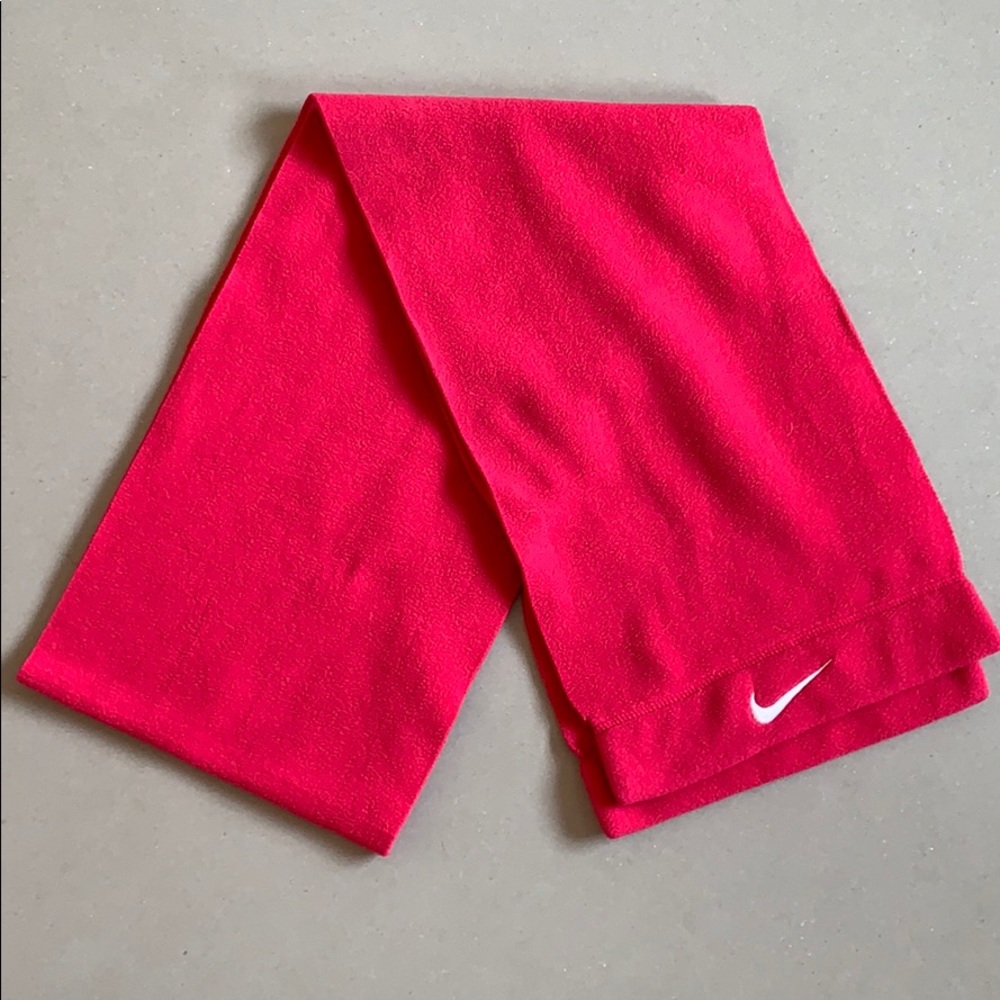 Nike fleece hot pink scarf